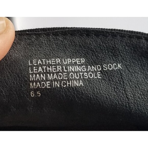 BIRDIES The Swift Black Leather Slip On Sneakers Sz 6.5 Flat White Soles - Picture 9 of 15